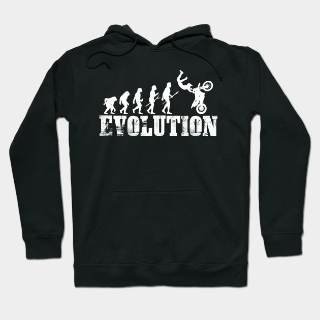 Motocross Bike Motorcycle Dirt Bike Evolution Hoodie by Little Treasures